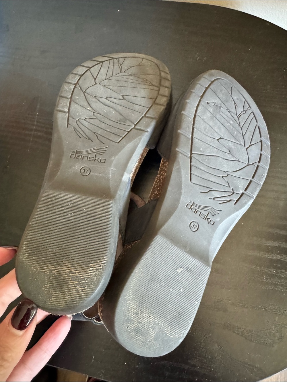 Dansko Rowan Black Suede Slingback Clogs - Picture 5 of 6